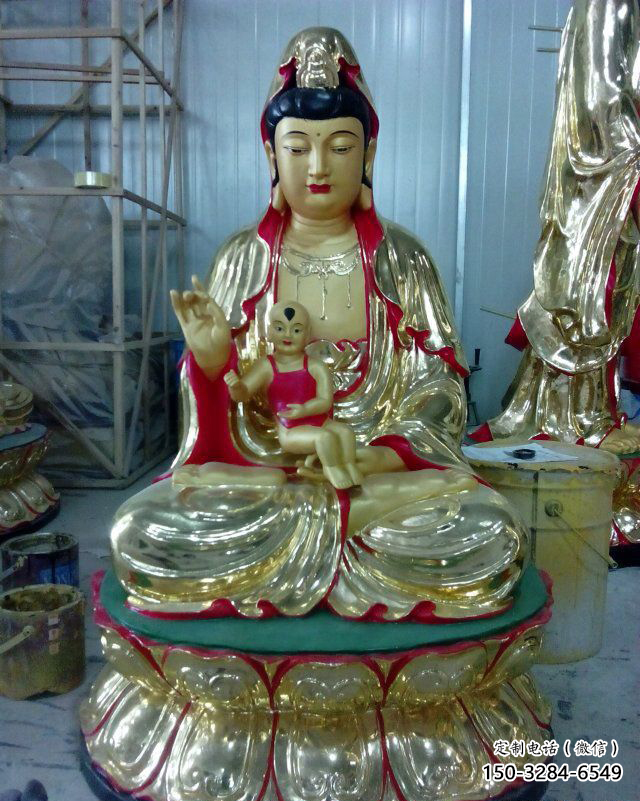 送子观音佛像厂家,寺庙玻璃钢佛像制作 送子观音佛像厂家,寺庙玻璃钢佛像制作