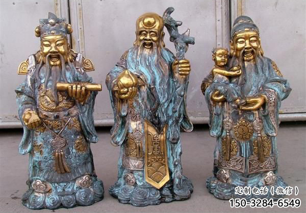 福禄寿雕塑厂家,仿铜佛像价格,家居佛堂摆件 福禄寿雕塑厂家,仿铜佛像价格,家居佛堂摆件
