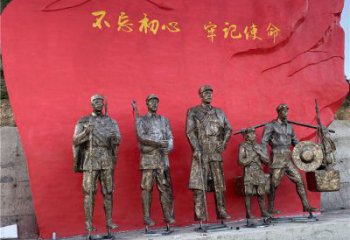 党建雕塑厂家，革命人物雕塑小品，革命党建人物雕塑摆件