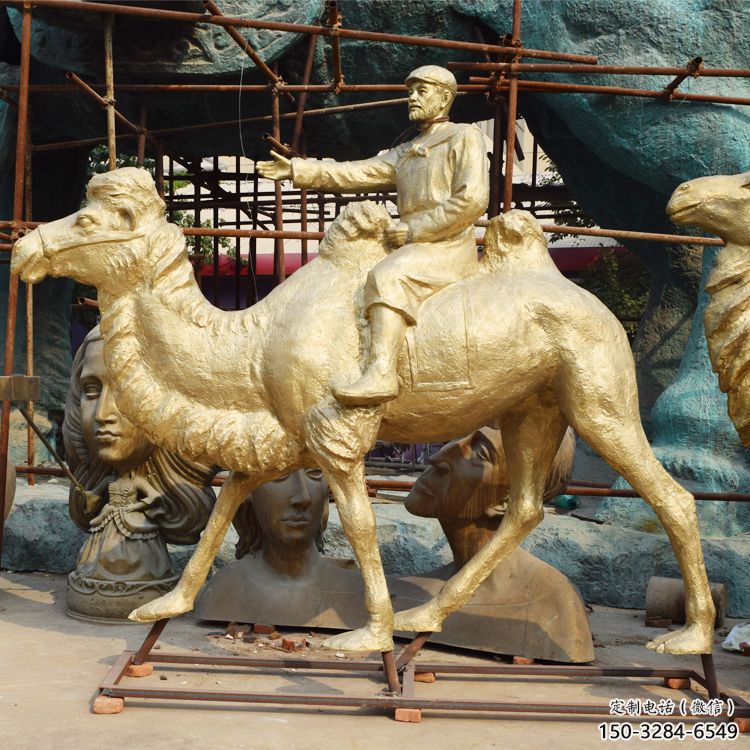 丝绸之路雕塑厂家,古代商队人物,骆驼运输雕塑小品 丝绸之路雕塑厂家,古代商队人物,骆驼运输雕塑小品