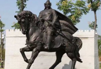 岳飞雕塑厂家，民族英雄人物雕塑，广场纪念主题人物雕塑