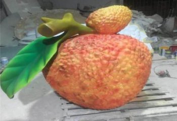 荔枝雕塑厂家，园林仿真植物水果，大型荔枝雕塑摆件