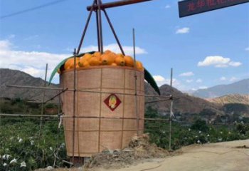 枇杷雕塑厂家，广场水果雕塑，大型玻璃钢枇杷雕塑厂家
