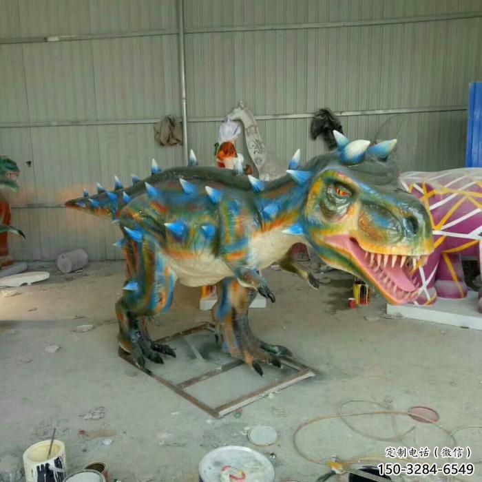 恐龙雕塑厂家,抽象动物摆件,大型玻璃钢恐龙雕塑厂