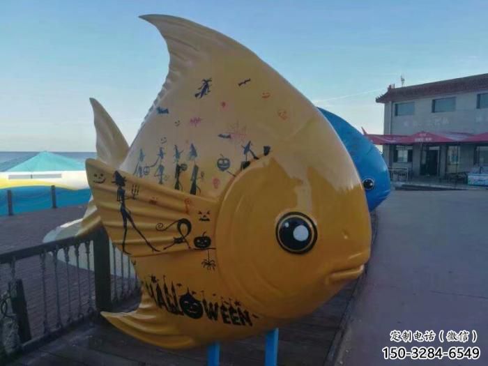 金鱼雕塑厂家,彩绘海洋生物雕塑,公园广场金鱼雕塑 金鱼雕塑厂家,彩绘海洋生物雕塑,公园广场金鱼雕塑