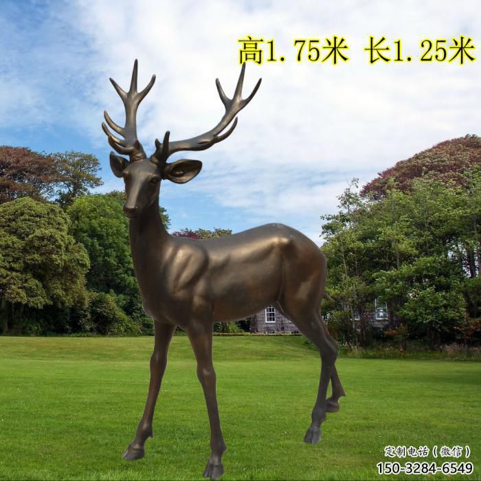 鹿雕塑厂家,公园动物小品,古铜色玻璃钢鹿雕塑厂 鹿雕塑厂家,公园动物小品,古铜色玻璃钢鹿雕塑厂