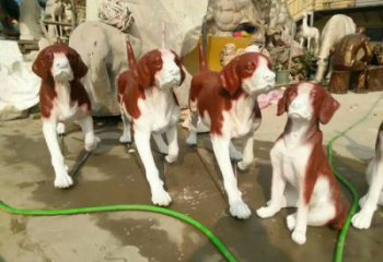 狗雕塑厂家，仿真狗雕塑，公园动物景观摆件