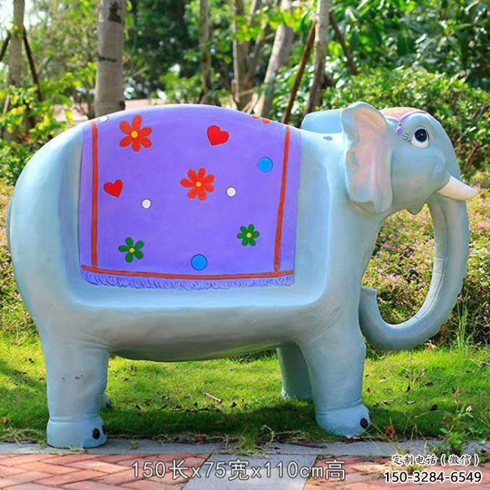 座椅雕塑,园林公园小品,大象座椅雕塑厂家