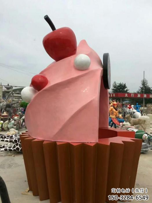 彩绘房子雕塑 园林房子雕塑