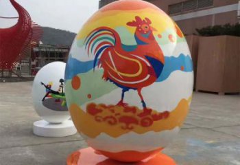 创意彩蛋雕塑 城市彩蛋雕