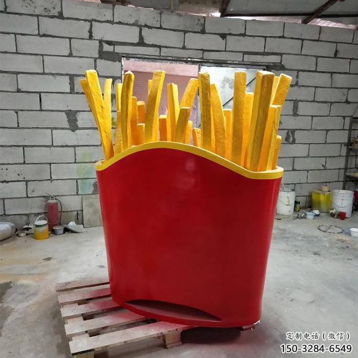 几何薯条雕塑 风景区薯条雕塑
