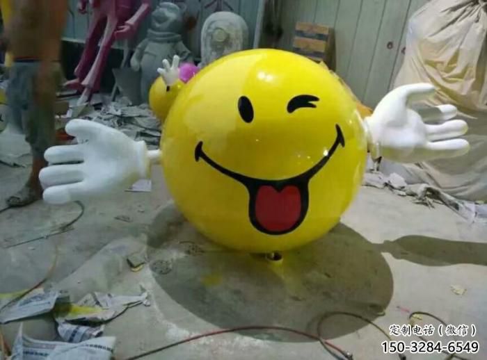 抽象笑脸雕塑 步行街笑脸雕塑 卡通主题小品 抽象笑脸雕塑 步行街笑脸雕塑 卡通主题小品