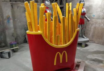 仿真薯条雕塑 园林薯条雕塑