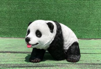 广场熊猫雕塑厂家 公园仿真雕塑 抽象摆件