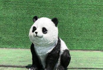 风景区熊猫雕塑厂家 售楼处广场雕塑 仿古摆件