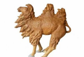 门口骆驼雕塑厂家 售楼处仿真雕塑 彩绘小品