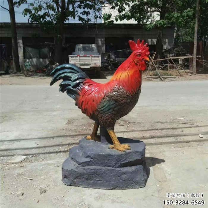 酒店公鸡雕塑厂家 庭院仿真雕塑 彩绘家禽 酒店公鸡雕塑厂家 庭院仿真雕塑 彩绘家禽