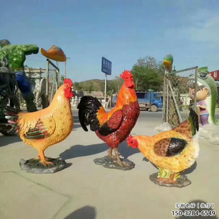 商业街公鸡雕塑厂家 售楼处学校雕塑 家禽摆件 商业街公鸡雕塑厂家 售楼处学校雕塑 家禽摆件