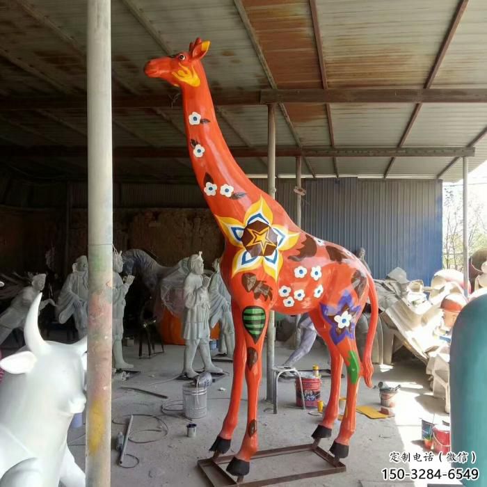 商场长颈鹿雕塑 仿真动物雕塑 店门口小品 商场长颈鹿雕塑 仿真动物雕塑 店门口小品