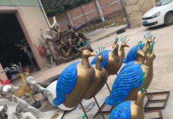 风景区孔雀雕塑 售楼处广场雕塑 仿古摆件