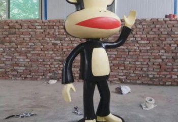 彩绘猴子雕塑 仿真景观雕塑 幼儿园摆件