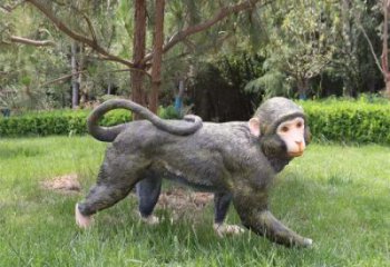 大型猴子雕塑 商业街广场雕塑 古铜色摆件