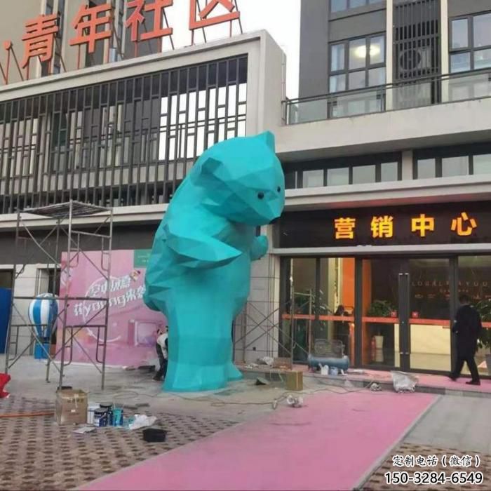 仿真北极熊雕塑 酒店公园雕塑 风景区摆件 仿真北极熊雕塑 酒店公园雕塑 风景区摆件
