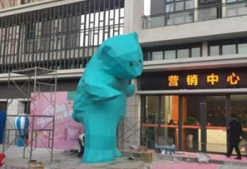 仿真北极熊雕塑 酒店公园雕塑 风景区摆件