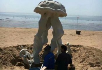 园林水母雕塑 风景区仿真雕塑 广场小品