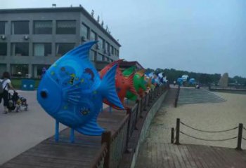 商场金鱼雕塑 仿真海洋生物雕塑 店门口小品