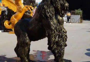 大型黑猩猩雕塑 步行街宣传雕塑 仿真摆件