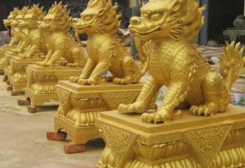 创意独角兽雕塑 步行街店门口雕塑 动物小品