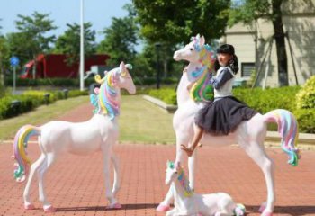 商业街独角兽雕塑 售楼处景观雕塑 动物摆件