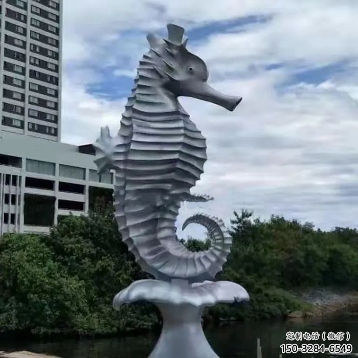 古铜色海马雕塑 大型城市雕塑 商业街摆件 古铜色海马雕塑 大型城市雕塑 商业街摆件