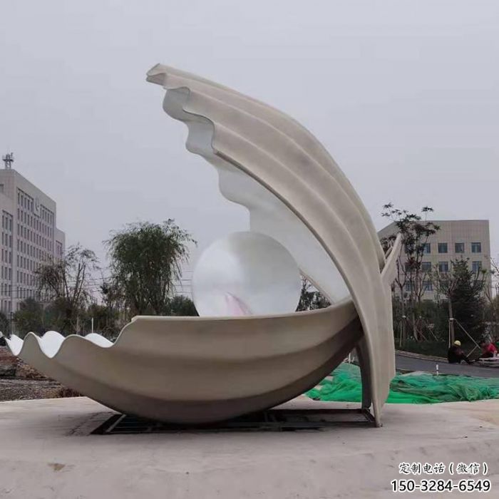 创意贝壳雕塑 步行街店门口雕塑  景观小品