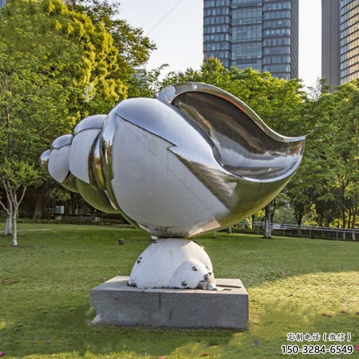 城市海螺雕塑 风景区彩绘雕塑 抽象摆件 城市海螺雕塑 风景区彩绘雕塑 抽象摆件