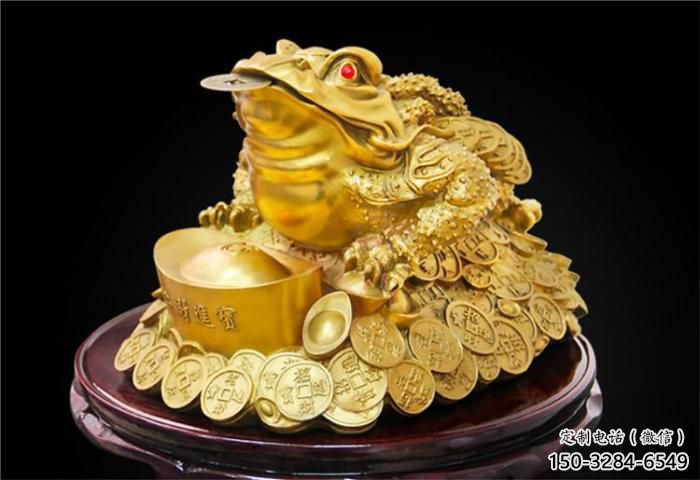 仿真金蟾雕塑 酒店公园雕塑 风景区摆件 仿真金蟾雕塑 酒店公园雕塑 风景区摆件