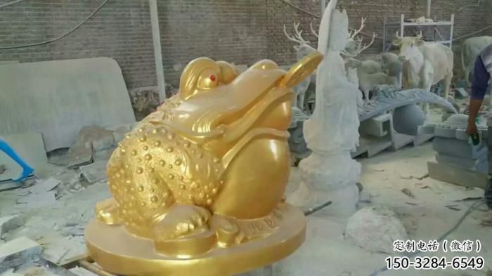 商业街金蟾雕塑 售楼处动物雕塑 招财摆件 商业街金蟾雕塑 售楼处动物雕塑 招财摆件