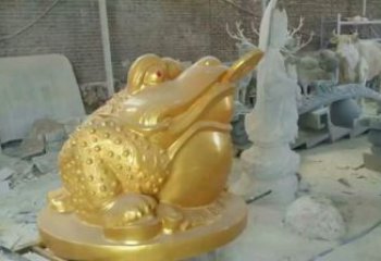 商业街金蟾雕塑 售楼处动物雕塑 招财摆件