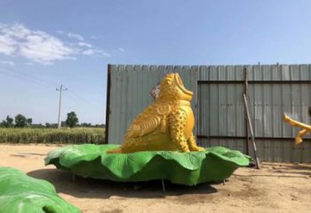 水景金蟾雕塑 风景区几何雕塑 广场小品