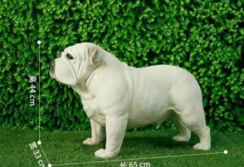 几何狼狗雕塑 庭院仿真雕塑 彩绘摆件