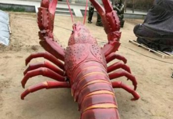 城市龙虾雕塑 风景区彩绘雕塑 抽象摆件