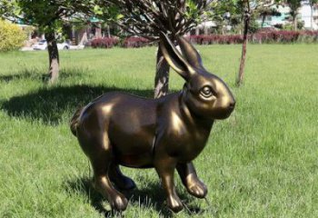 仿真大白兔雕塑 店门口园林雕塑 动物小品