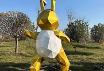 现代兔子雕塑 风景区仿真雕塑 广场小品