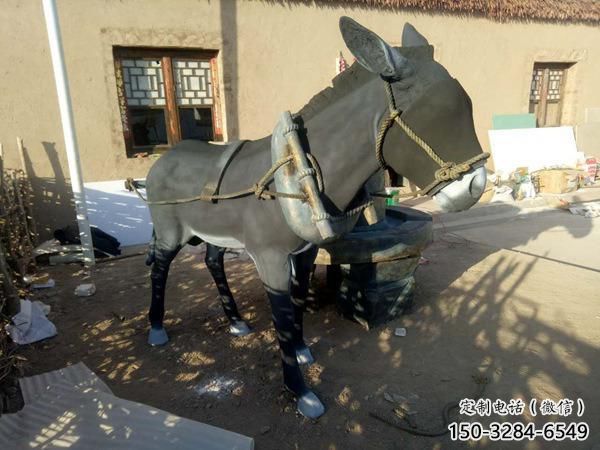 创意毛驴雕塑 步行街店门口雕塑 影视剧小品 创意毛驴雕塑 步行街店门口雕塑 影视剧小品