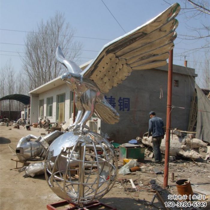 大型老鹰雕塑 商业街广场雕塑 古铜色摆件 大型老鹰雕塑 商业街广场雕塑 古铜色摆件
