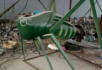 广场蝈蝈雕塑 公园仿真雕塑 抽象摆件