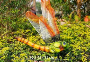 广场蜻蜓雕塑 公园仿真雕塑 抽象摆件