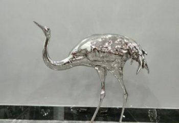 仿真鸵鸟雕塑 酒店公园雕塑 风景区摆件