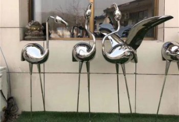 园林鸵鸟雕塑 风景区仿真雕塑 广场小品